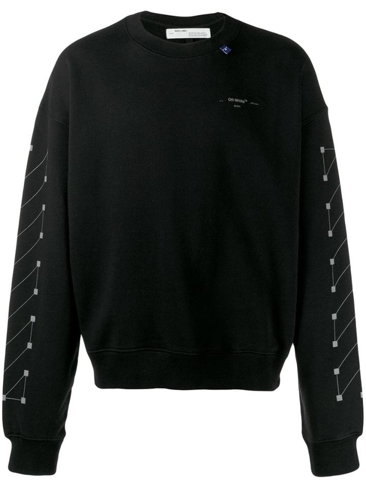 Off-white Graphic Arrow Print Sweatshirt - Black