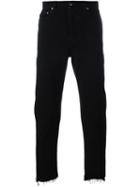 Golden Goose Deluxe Brand Straight Leg Jeans, Men's, Size: 29, Black, Cotton/leather