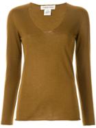 Lamberto Losani Long-sleeve Fitted Sweater - Brown
