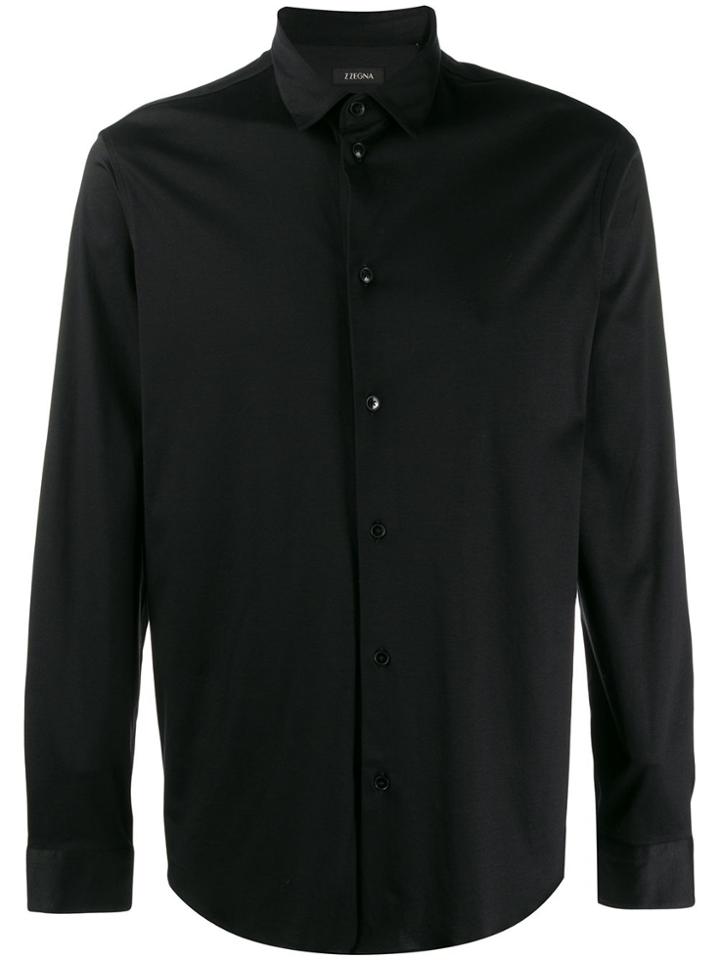 Z Zegna Slim-fit Shirt - Black