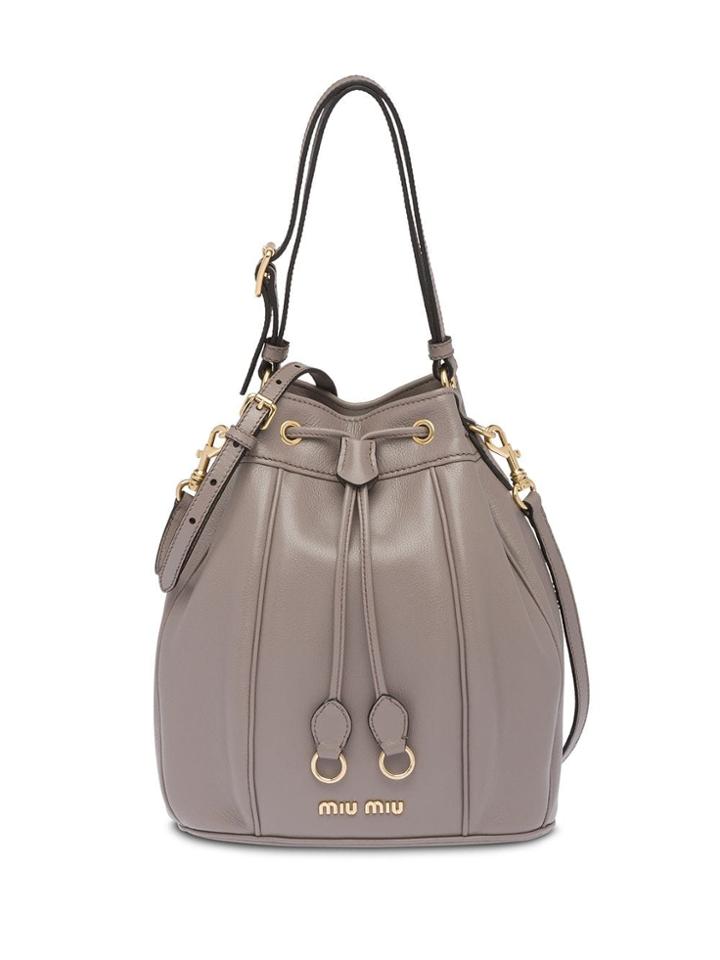 Miu Miu Glacé Bucket Bag - Grey
