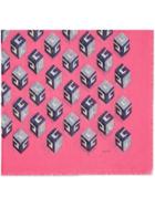 Gucci Gg Wallpaper Print Modal Silk Shawl - Pink & Purple