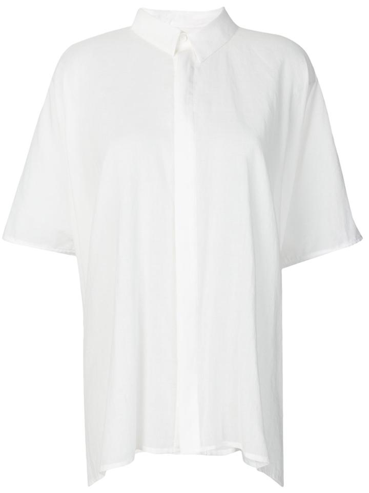 Roggykei Oversized Boxy Shirt - White