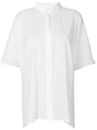 Roggykei Oversized Boxy Shirt - White