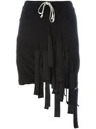 Rick Owens Drkshdw Hanging Strap Track Shorts, Women's, Size: Medium, Black, Cotton