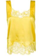 Givenchy Lace Trim Top - Yellow & Orange