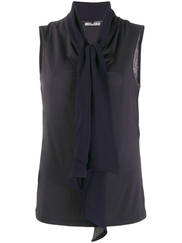 Max Mara Pussy-bow Detail Top - Blue