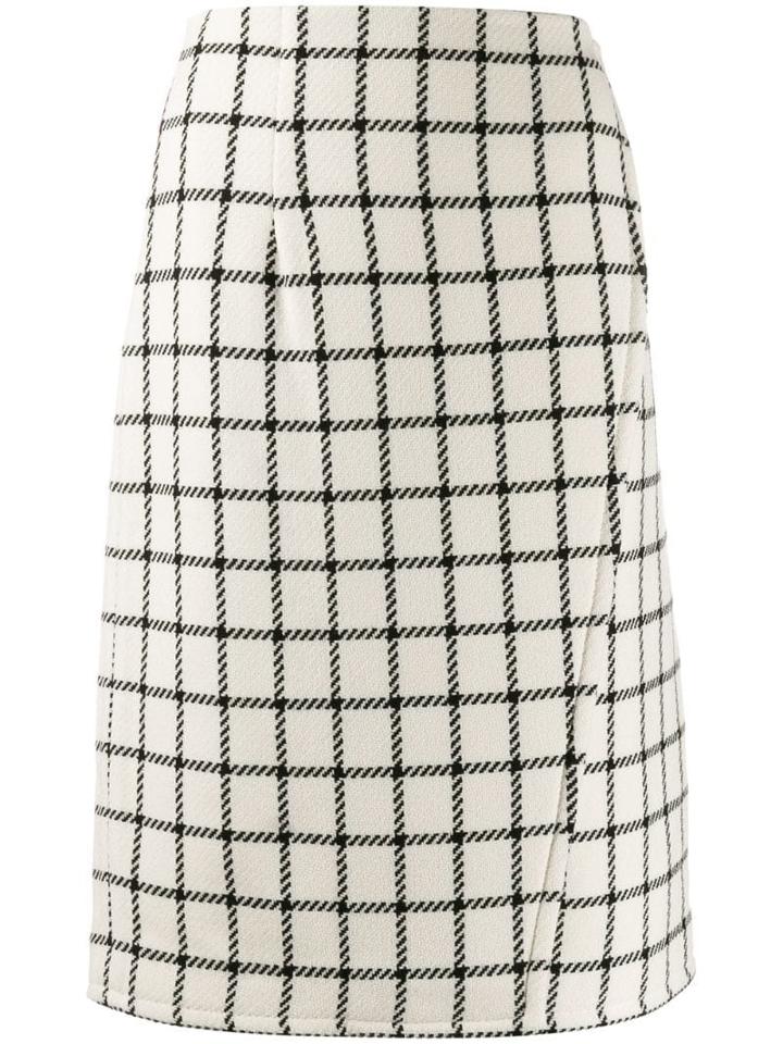 Gianluca Capannolo High Waist Check Skirt - White