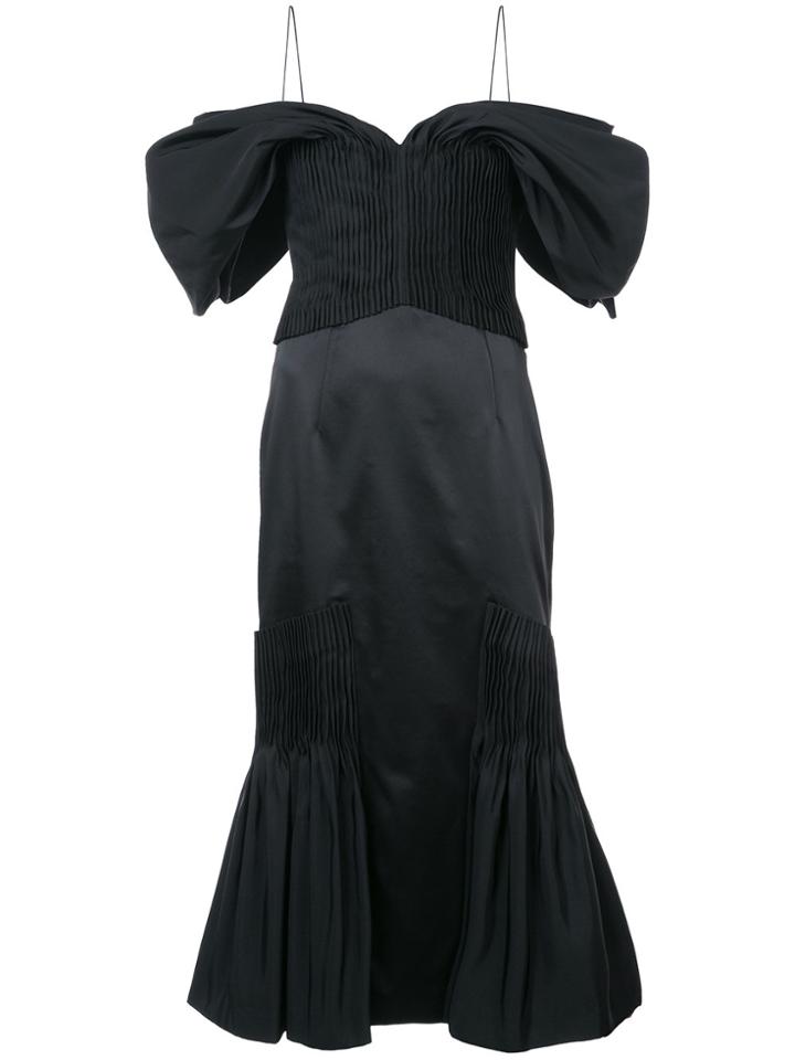 Jonathan Simkhai Fitted Spaghetti Strap Dress - Black