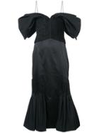 Jonathan Simkhai Fitted Spaghetti Strap Dress - Black