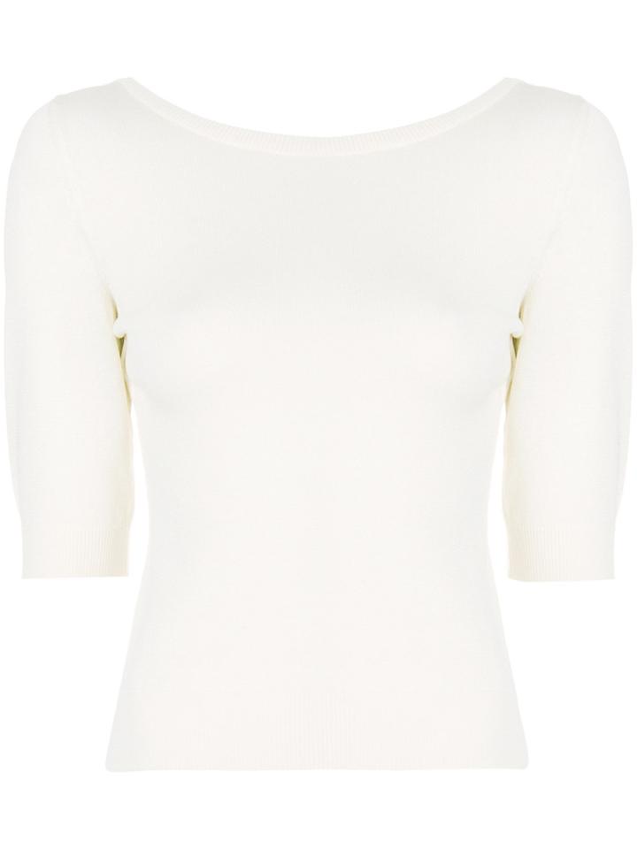 Moschino Fine Knit Sweater - White