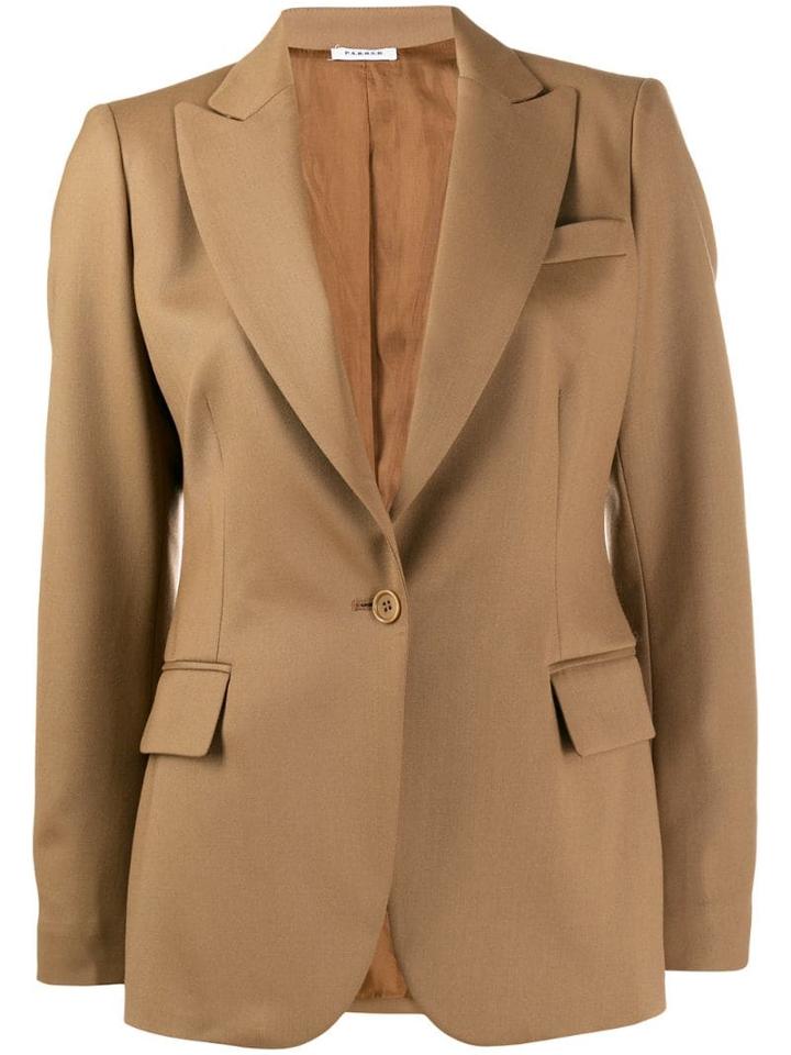 P.a.r.o.s.h. Flap Pockets Blazer - Brown