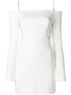 Dion Lee Lace Up Side Detail Fitted Dress - White