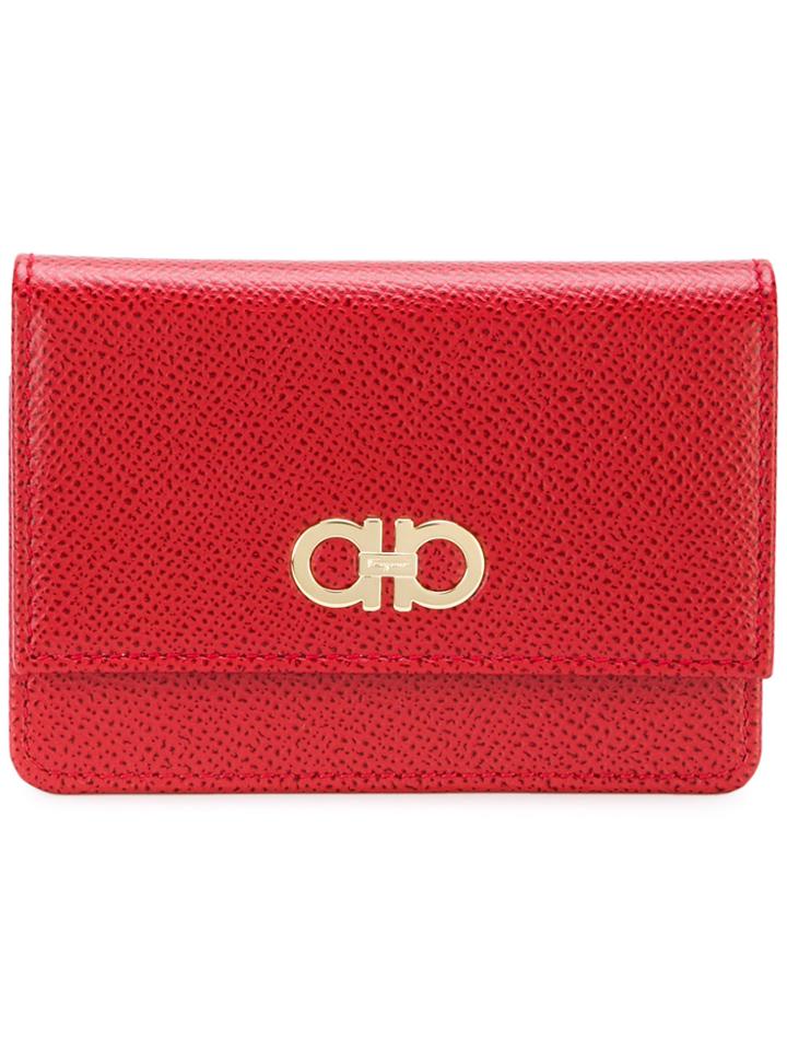 Salvatore Ferragamo Double Gancio Key Case - Red