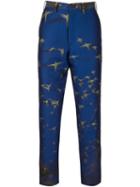 Issey Miyake Men Parrot Print Trousers