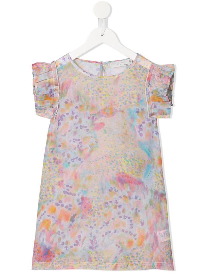 Stella Mccartney Kids Kitty Marble Print Top - Multicolour