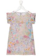 Stella Mccartney Kids Kitty Marble Print Top - Multicolour