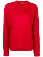 Miu Miu Knitted Jumper - Red