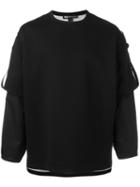 Y-3 Buckled Sweatshirt, Men's, Size: Large, Black, Cotton/polyester