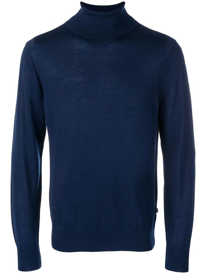 Michael Michael Kors Slim-fit Turtleneck Sweater - Blue