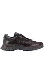 Ermenegildo Zegna Claudio Leather Sneakers - Purple