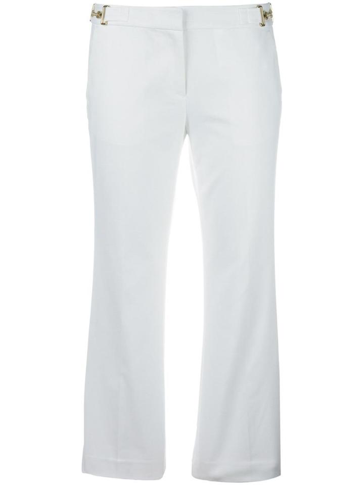 Michael Michael Kors Bell Bottom Cropped Trousers - White
