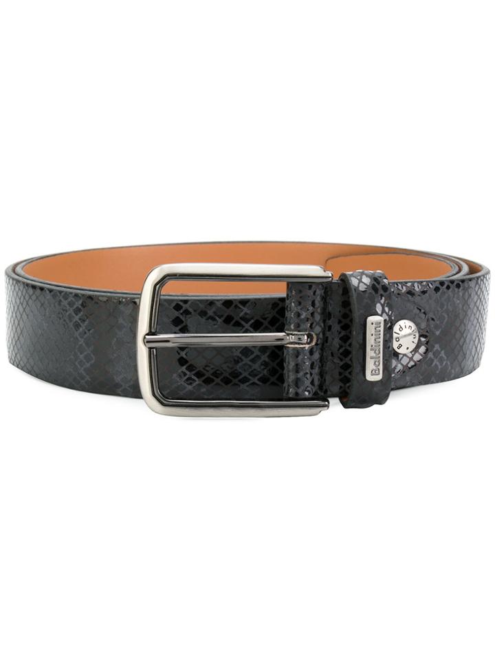 Baldinini Textured Buckle Belt - Black