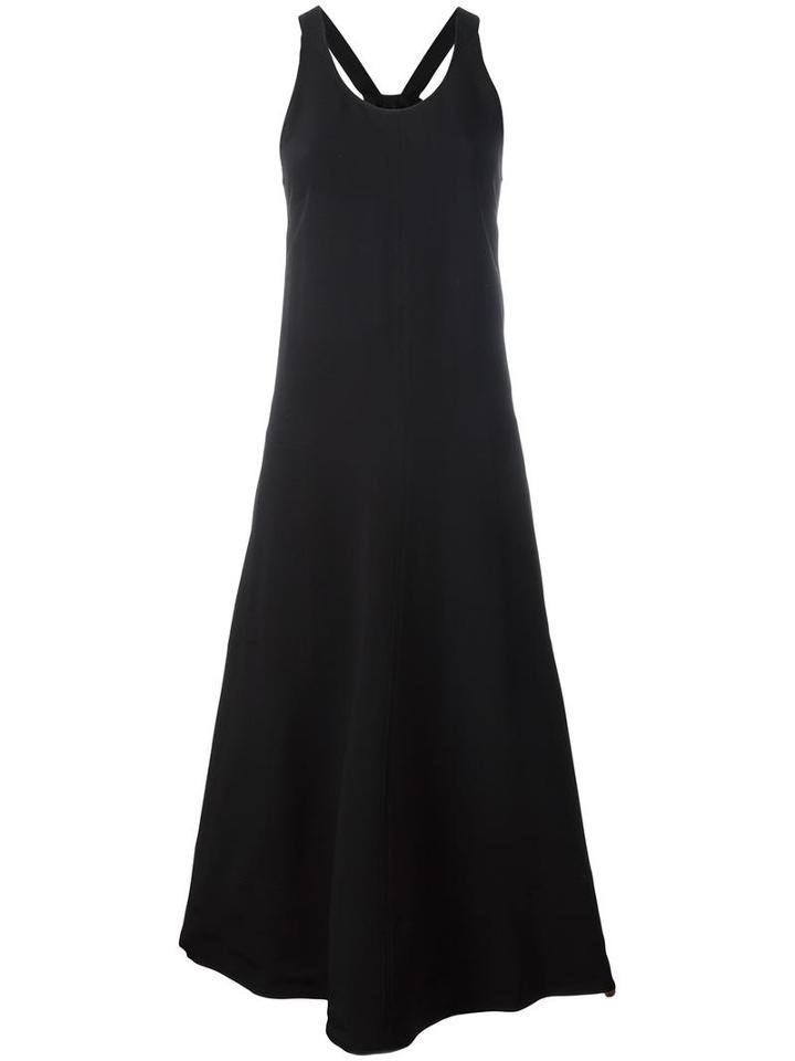 Joseph Round Neck Maxi Dress, Women's, Size: 42, Black, Cotton/viscose/spandex/elastane