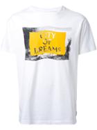 Cityshop 'city Of Dreams' Waved Print T-shirt, Men's, Size: Large, White, Cotton