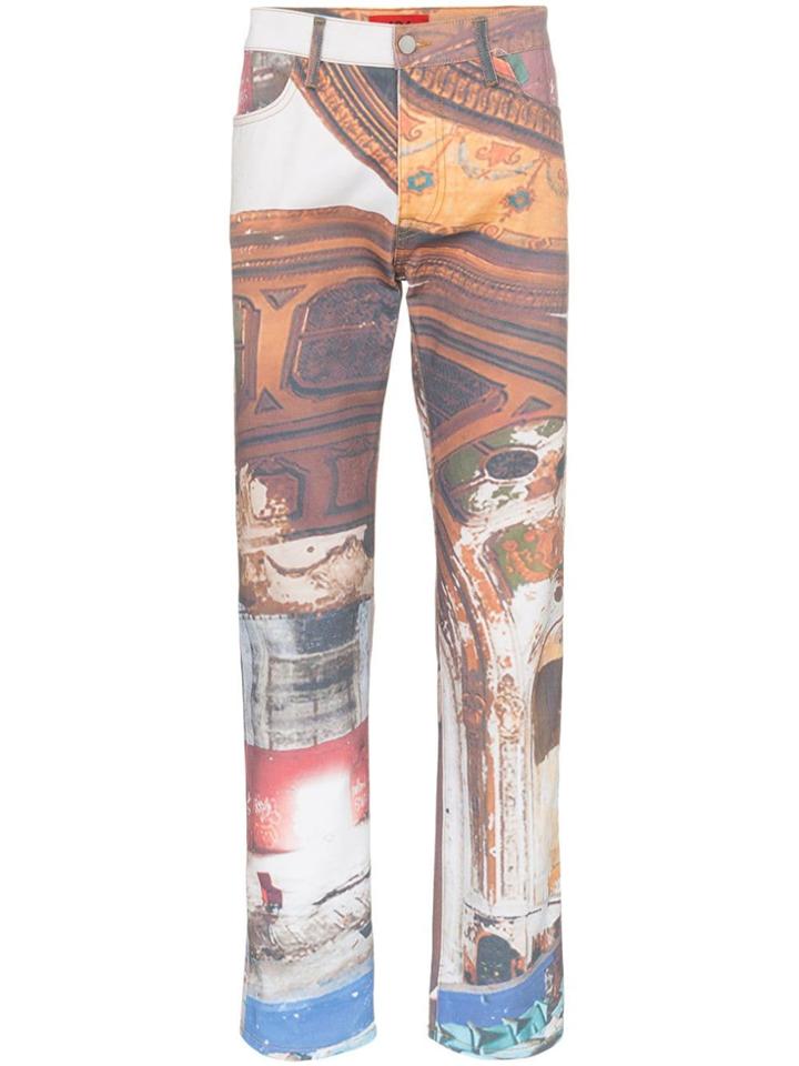 424 Scene Print Slim-fit Jeans - 108 - Multicoloured