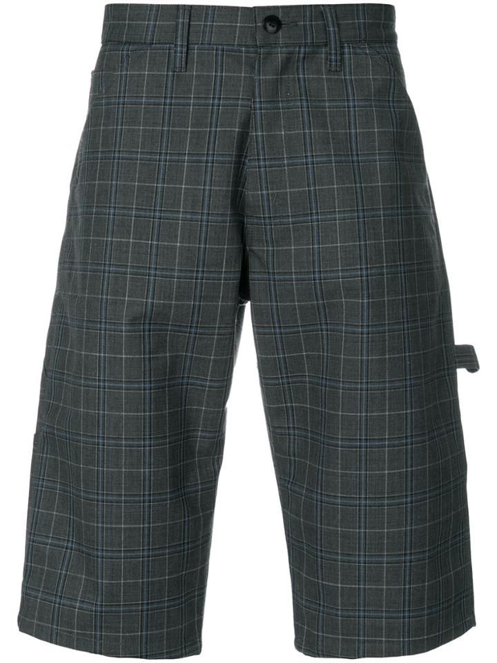 Junya Watanabe Man Checked Shorts - Grey