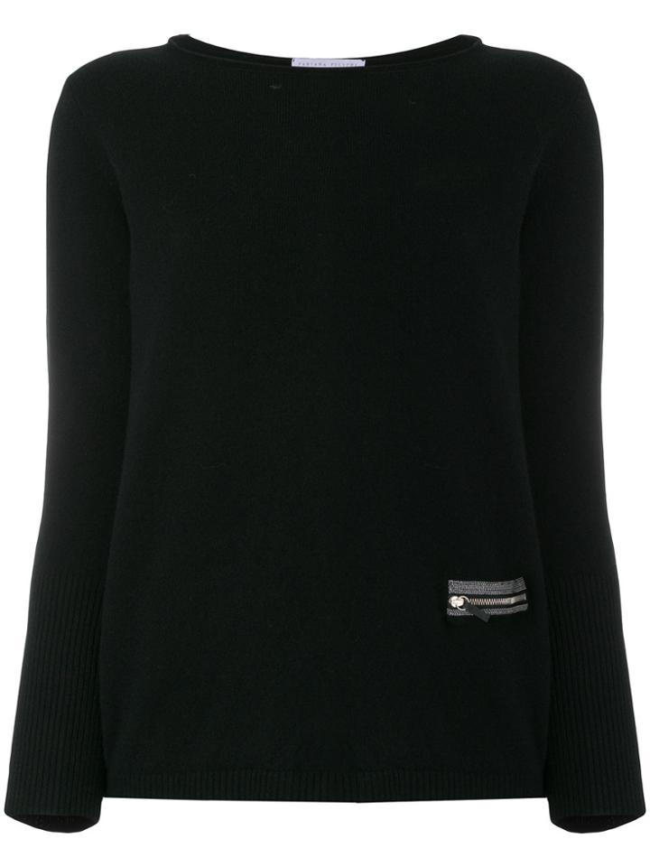Fabiana Filippi Zip Detail Sweater - Black