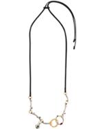 Marni Gemstone Embellished Necklace - Black