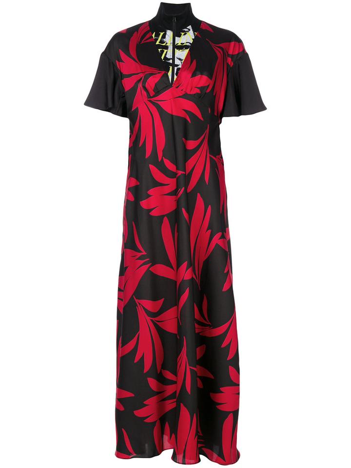 Mcq Alexander Mcqueen - Floral Print Dress - Women - Cotton/polyester - 40, Black, Cotton/polyester