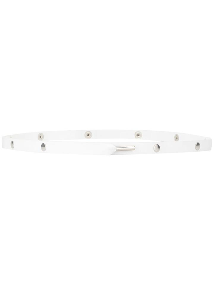 Sacai Buttoned Belt - White