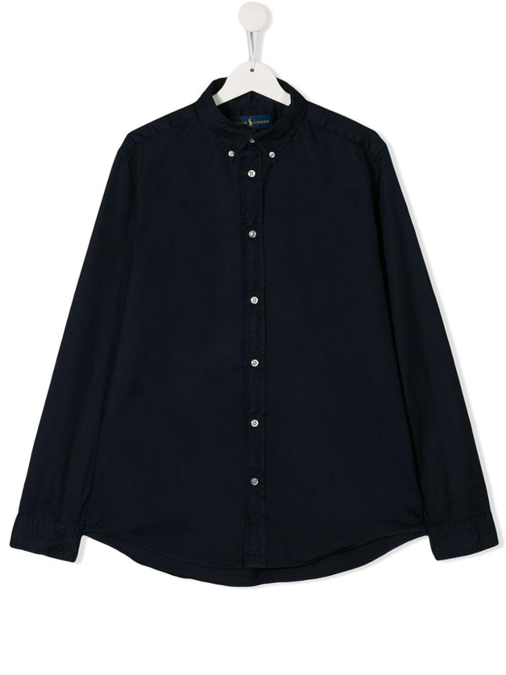 Ralph Lauren Kids Teen Button Down Shirt - Blue