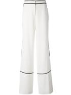 Tory Burch Wide-legged Straight Trousers - Nude & Neutrals