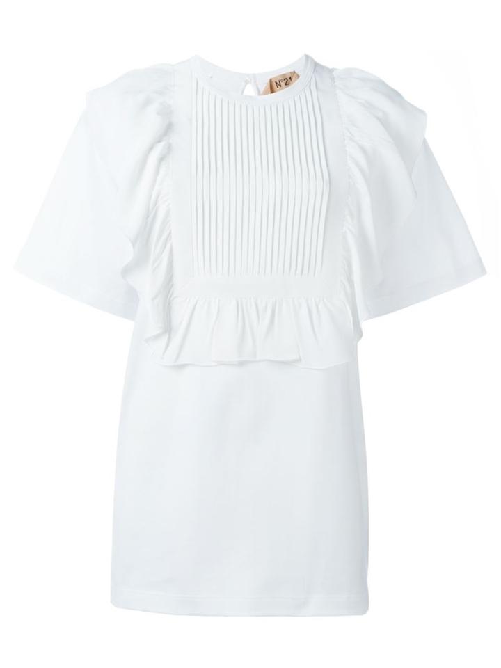 No21 Pleated Bib T-shirt