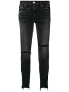 Moussy Distressed Skinny Jeans - Black