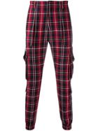 Juun.j Checked Print Trousers - Red