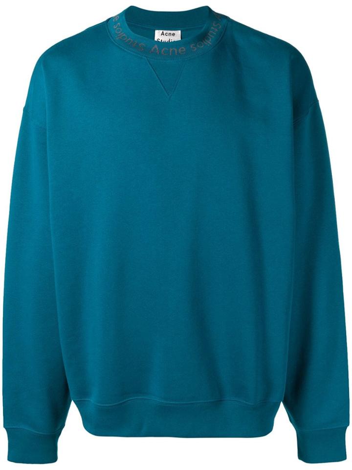 Acne Studios Flogho Iconic Sweatshirt - Blue