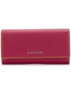 Givenchy Long Flap Wallet - Pink & Purple