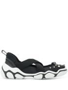 Red Valentino Embellished Slip-on Sneakers - Black