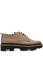 Pollini Scalloped Detail Brogues - Brown