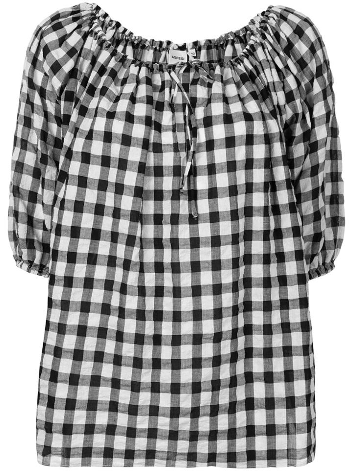 Aspesi Gingham Top - Black