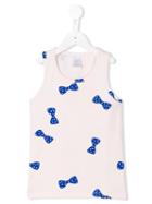 Tiny Cottons Bow Detail Tank Top, Girl's, Size: 6 Yrs, Pink/purple