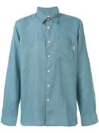 Ps Paul Smith Contrast Button Shirt - Blue
