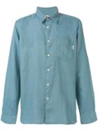 Ps Paul Smith Contrast Button Shirt - Blue