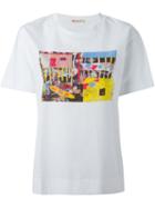 Marni Printed T-shirt, Women's, Size: 40, White, Cotton