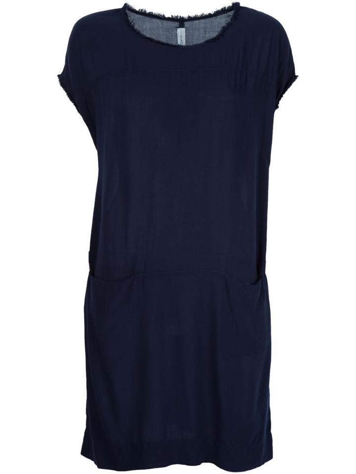 Raquel Allegra Frayed Edge Shift Dress